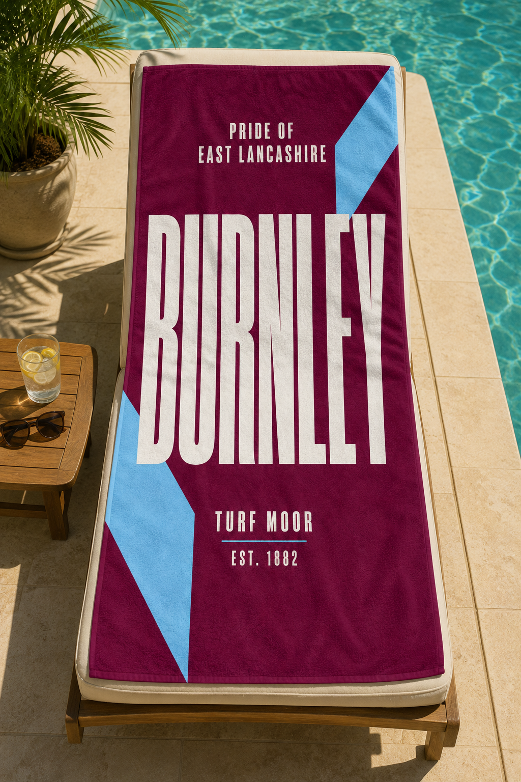 Burnley FC Beach Towel