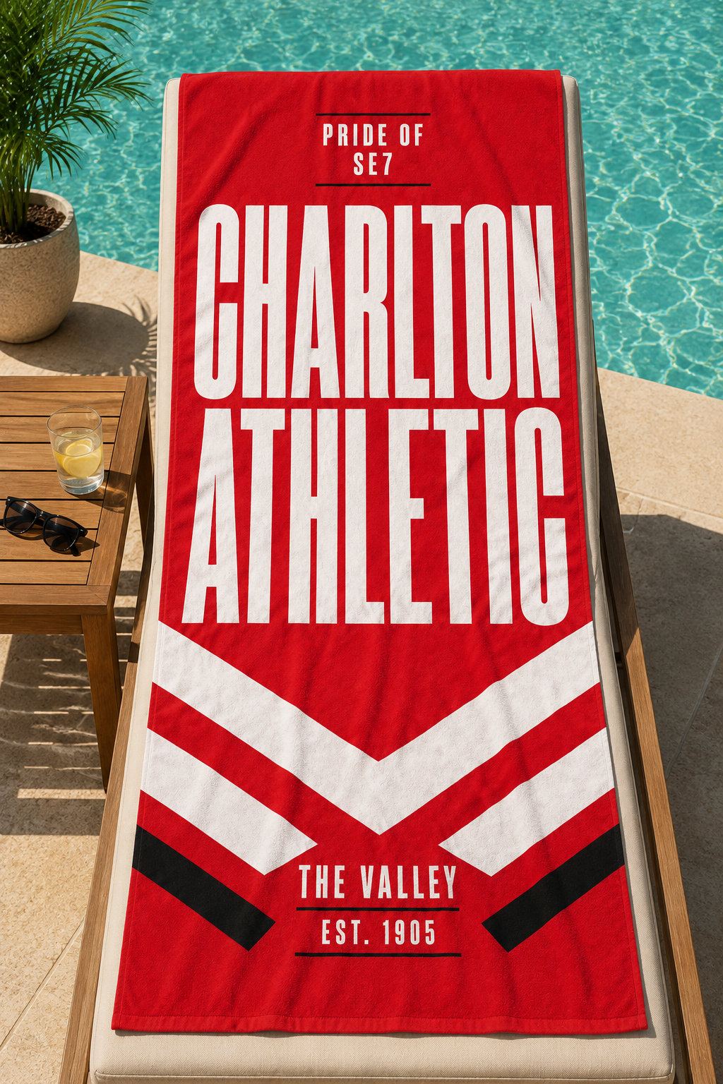 Charlton Athletic FC Beach Towel
