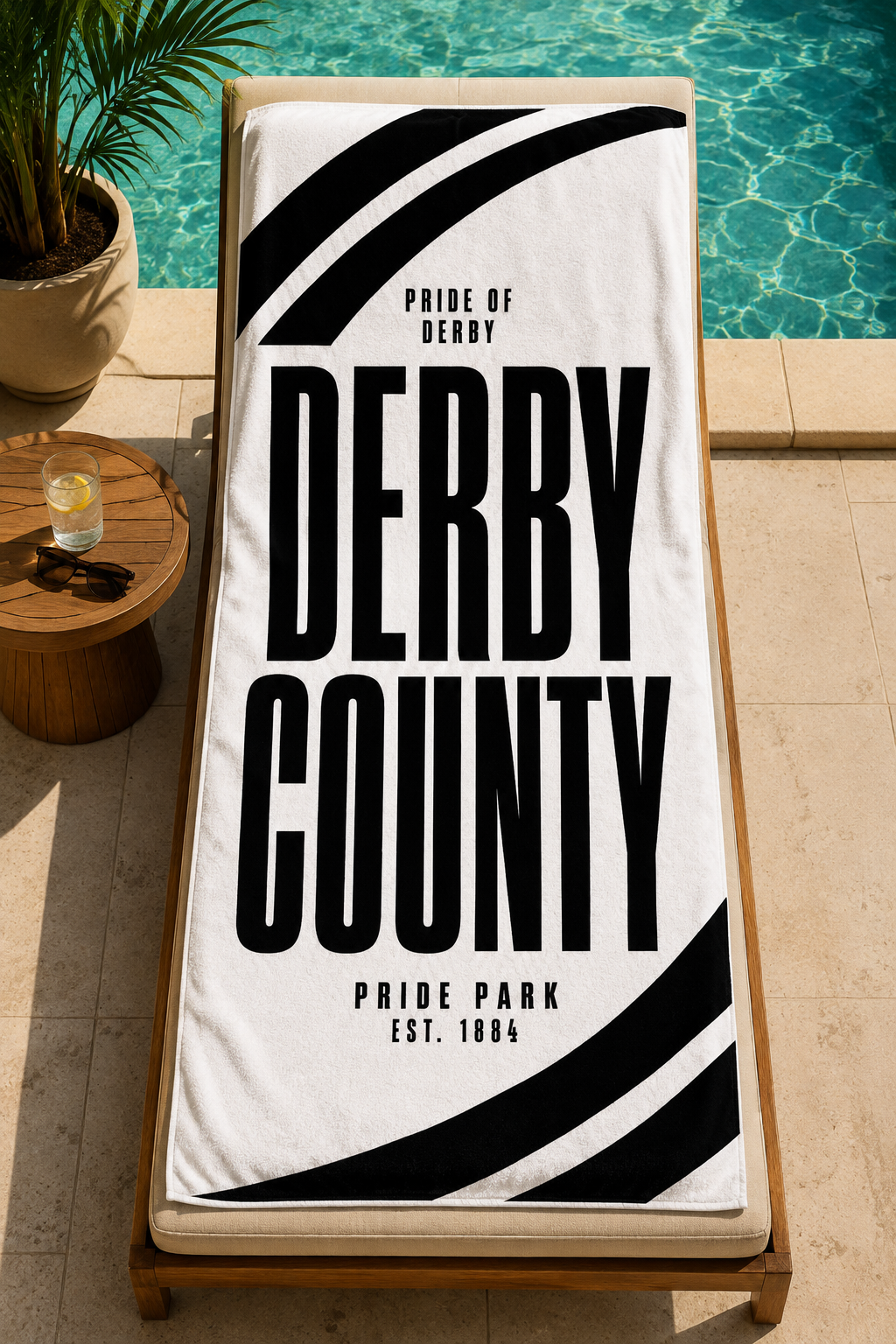 Derby County FC Beach Towel