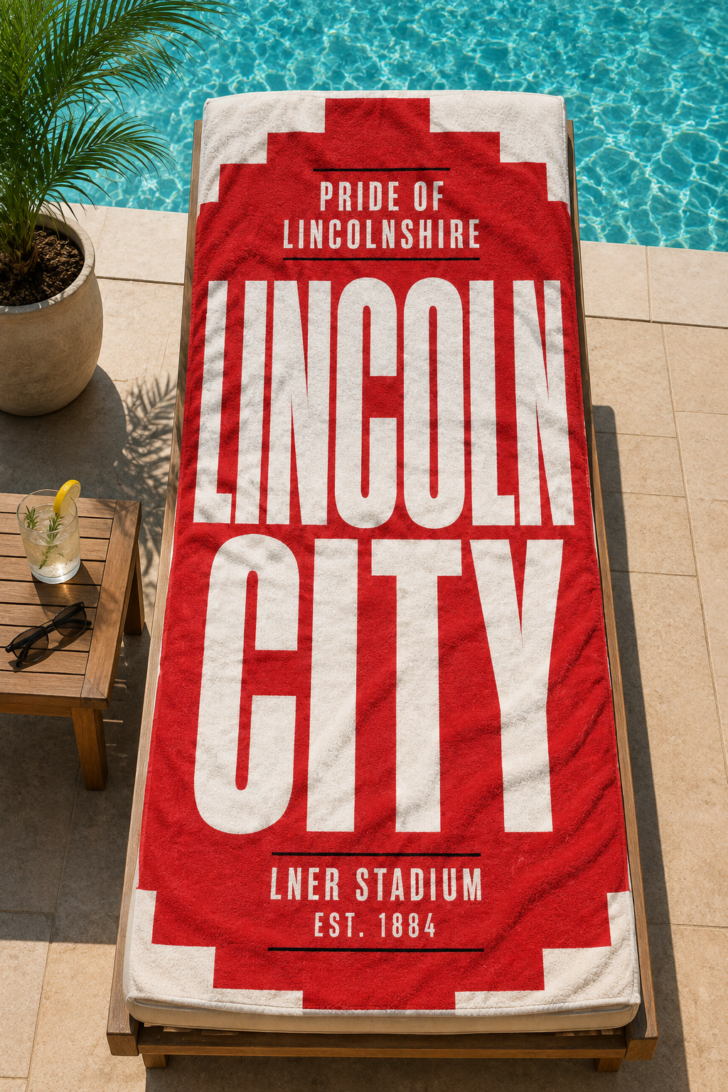 Lincoln FC Beach Towel