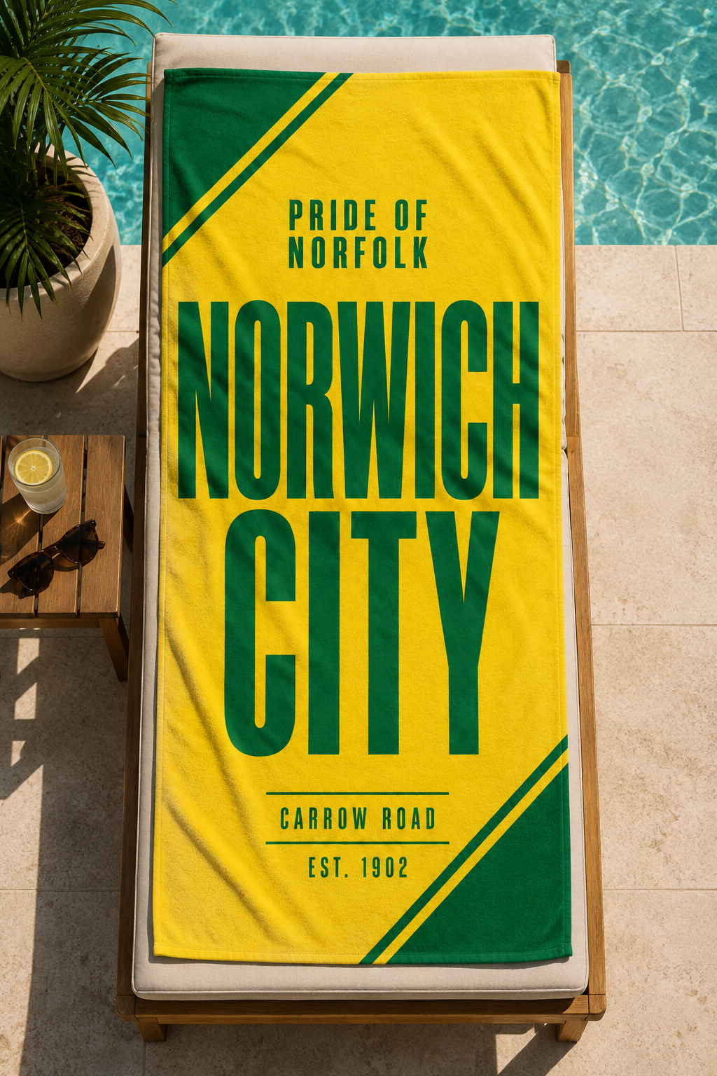 Norwich FC Beach Towel