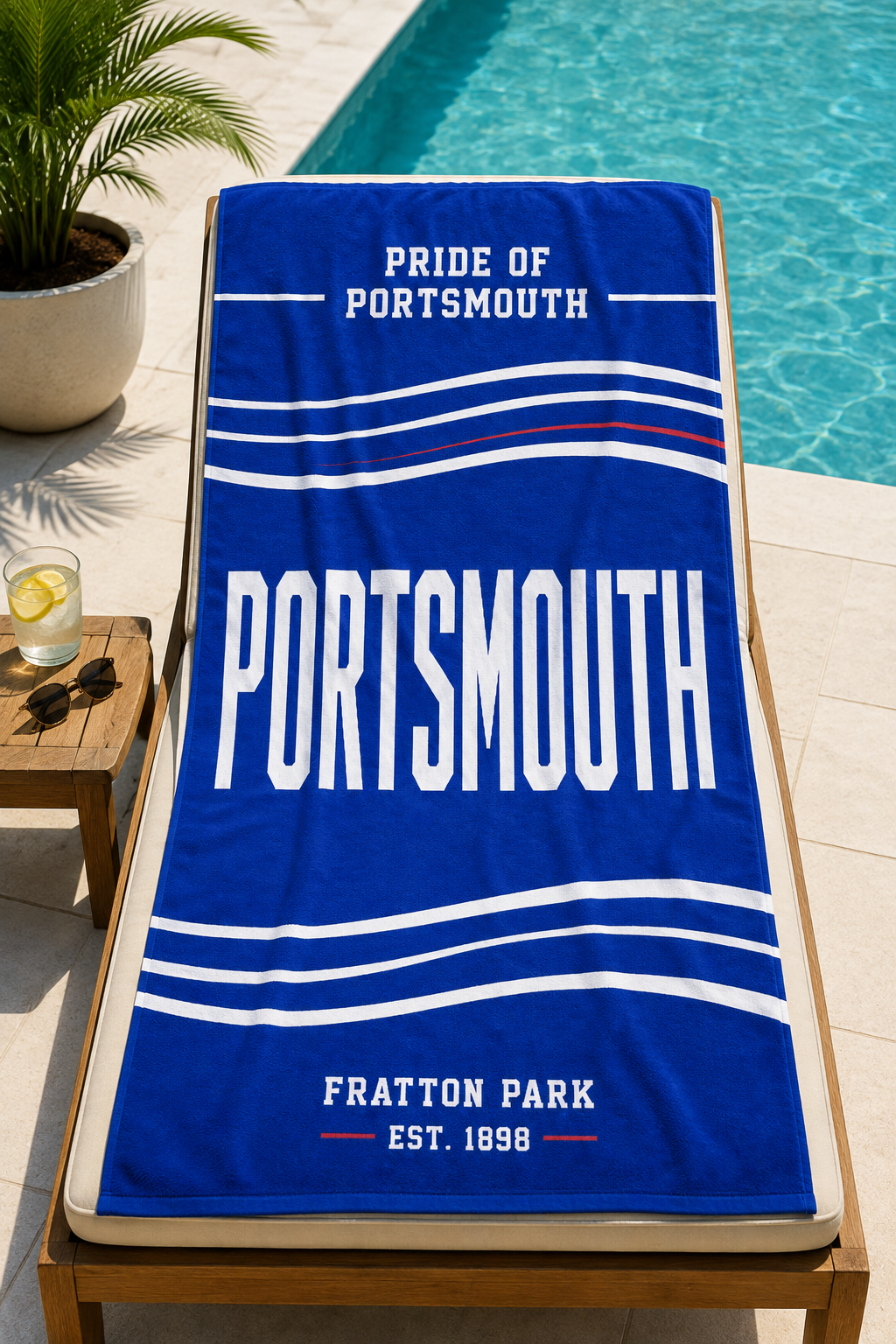 Portsmouth FC Beach Towel