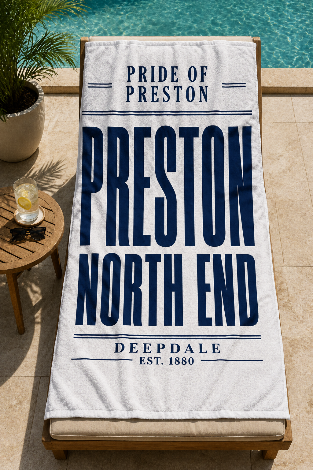 Preston North End FC Beach Towel
