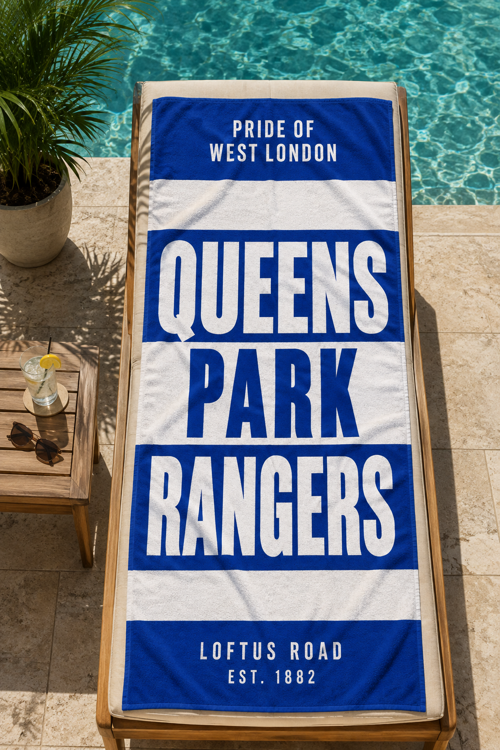 Queens Park Rangers (QPR) Beach Towel