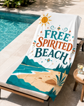 Free Spirited Beach - Oversized Beach Towel