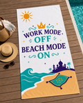 Work Mode Off, Beach Mode On – Princess Oversized Beach Towel