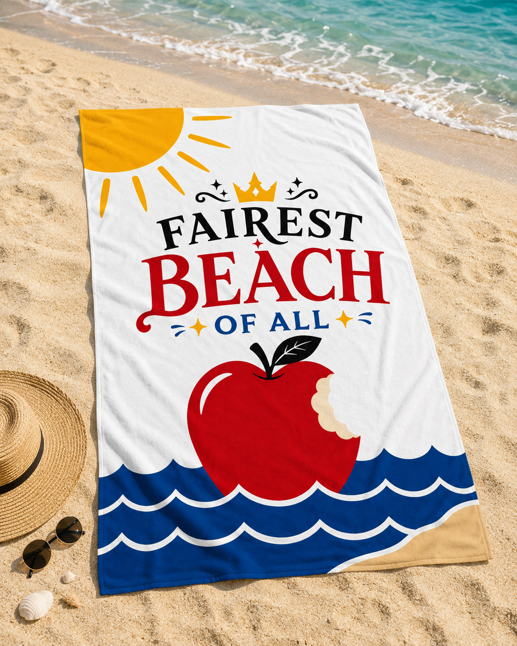 Fairest Beach of Them All – Oversized Beach Towel