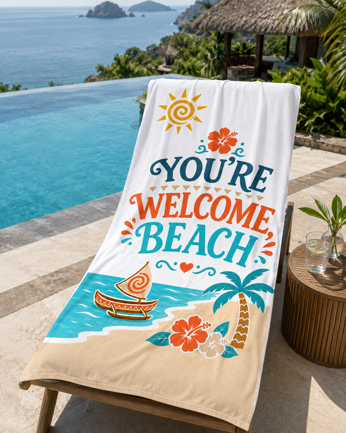You're Welcome - Oversized Beach Towel