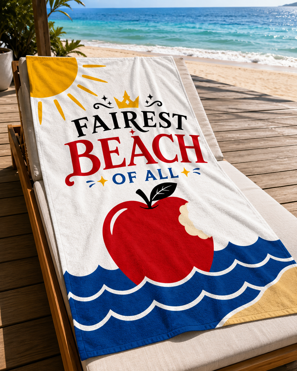 Fairest Beach of Them All – Oversized Beach Towel