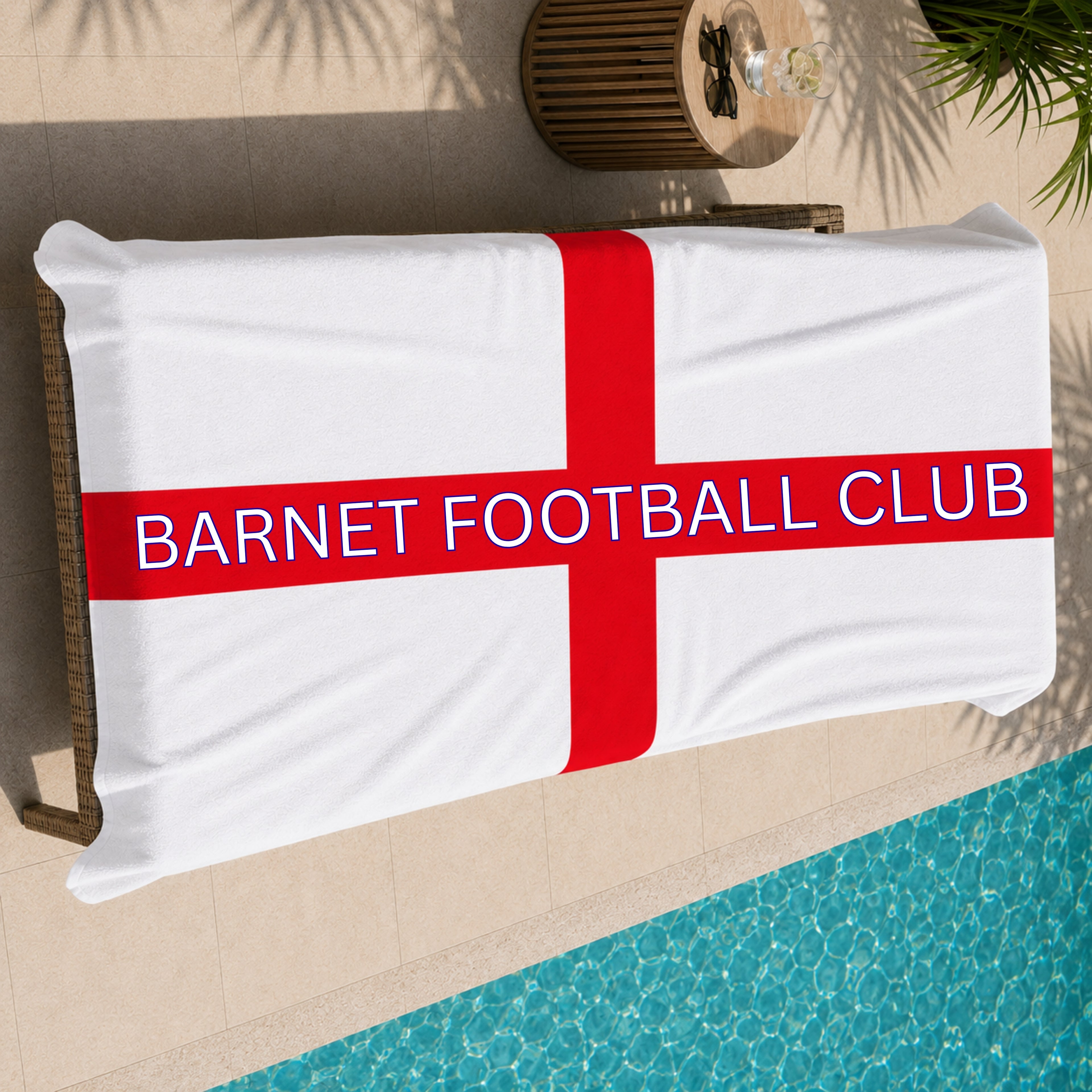 Barnet X England Premium Quality Beach Towel