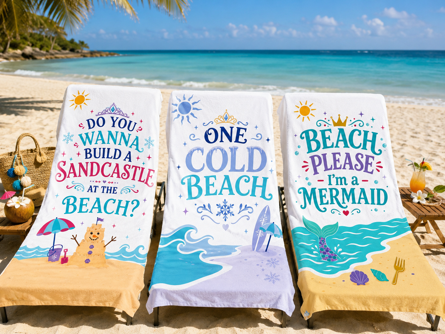 Do You Wanna Build a Sandcastle? Oversized Beach Towel