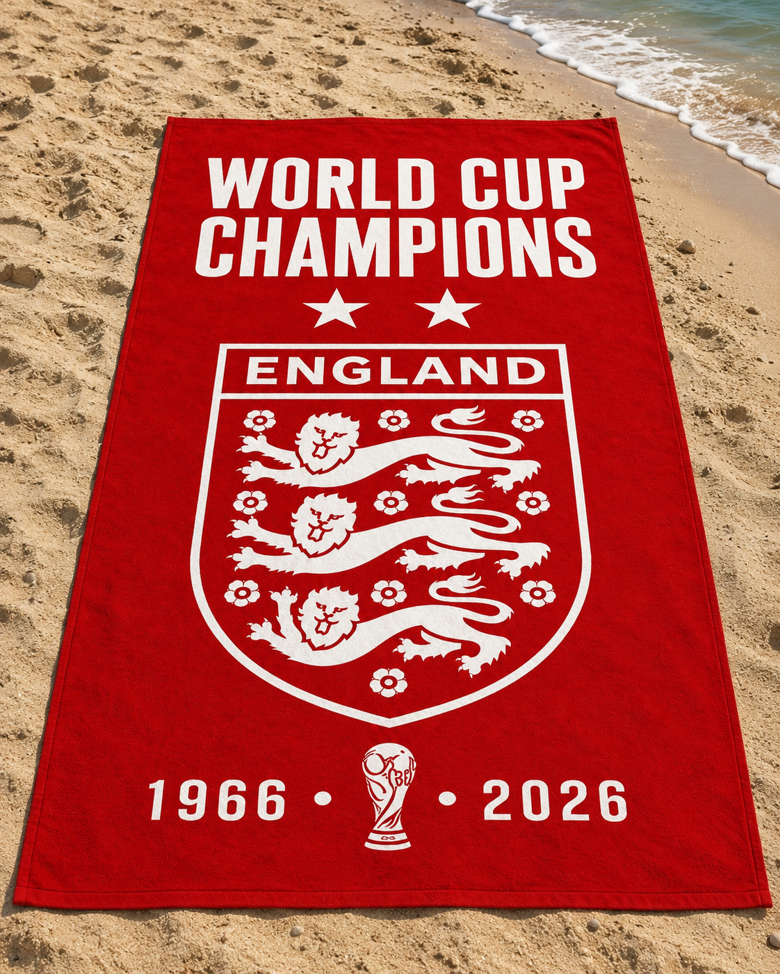 England Champions 2026 - Premium Beach Towel