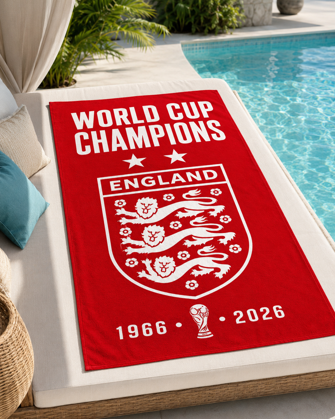 England Champions 2026 - Premium Beach Towel