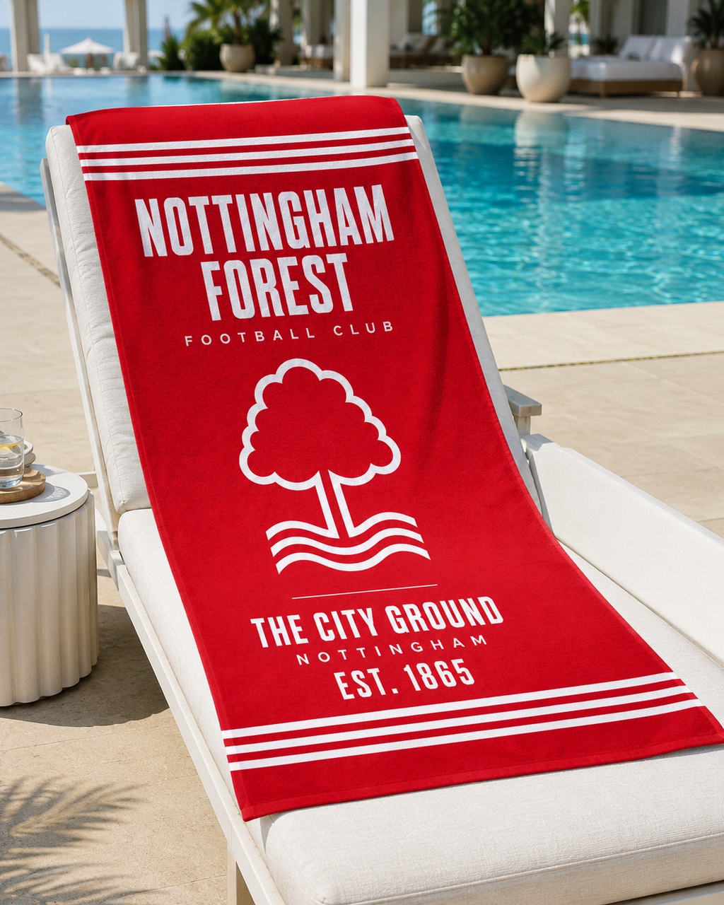 Nottingham Forest Football Beach Towel
