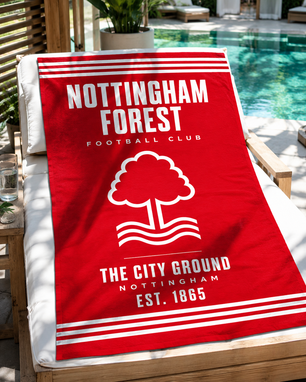 Nottingham Forest Football Beach Towel