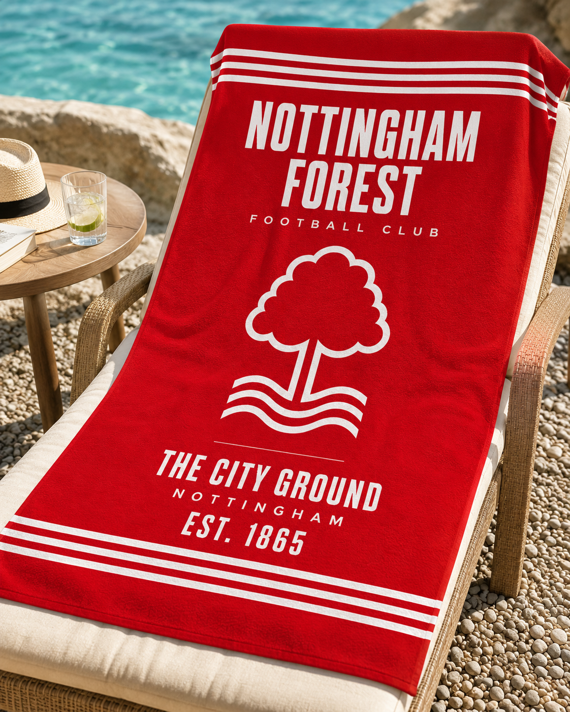 Nottingham Forest Football Beach Towel