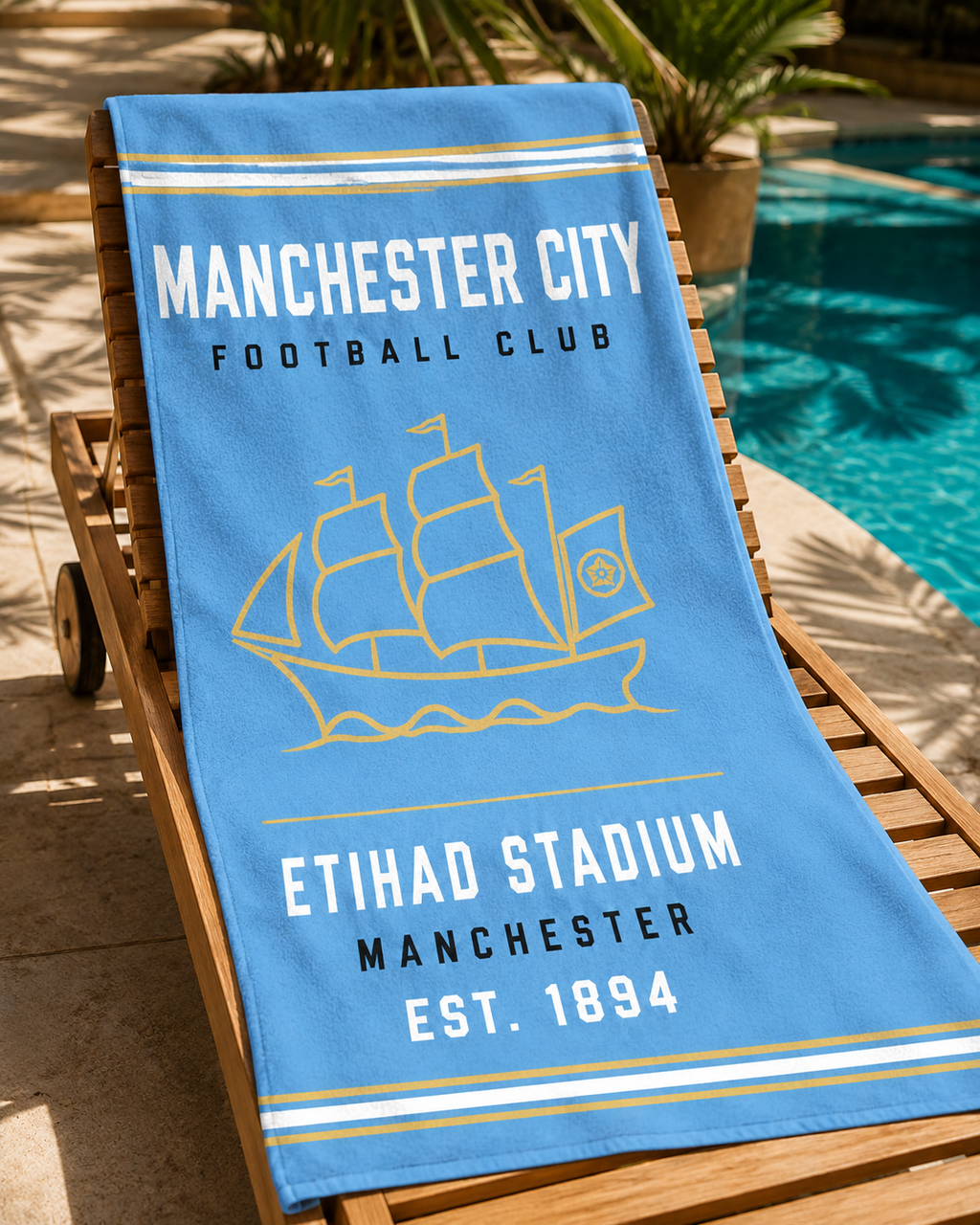 Manchester City Beach Towel