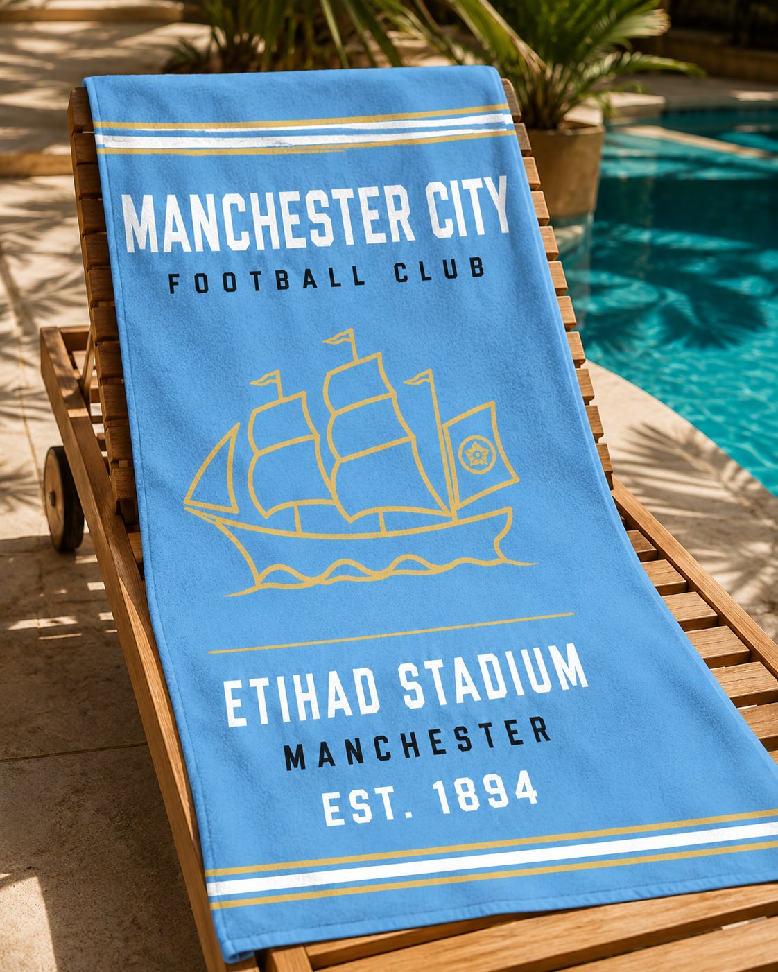 Manchester City Beach Towel