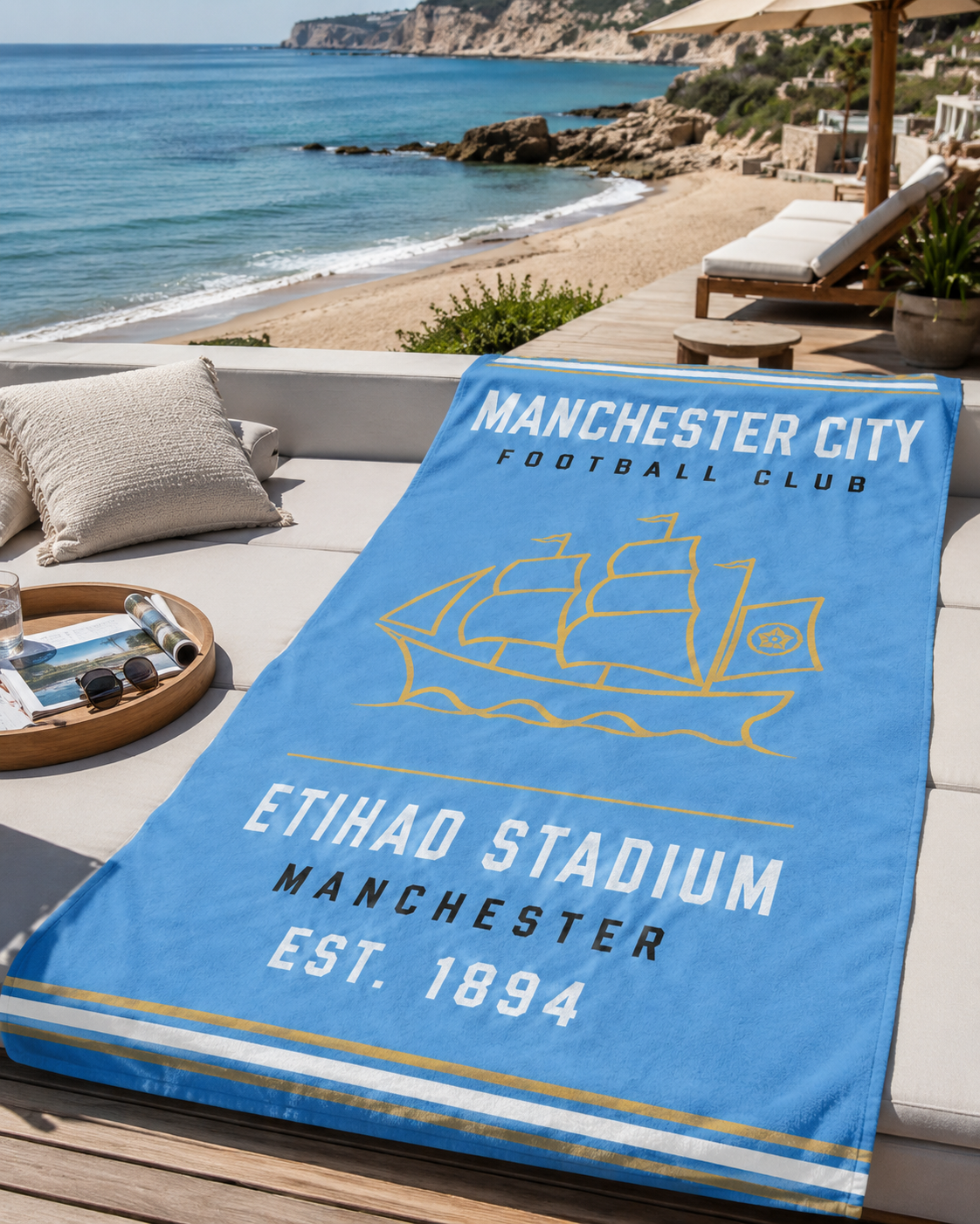 Manchester City Beach Towel
