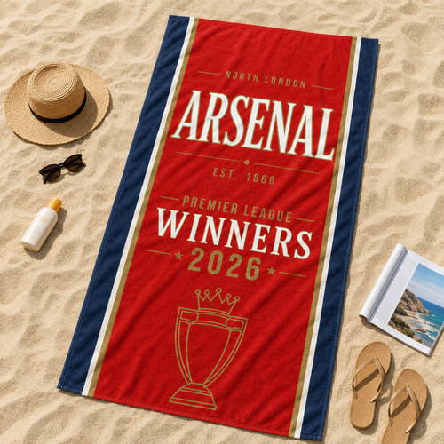 Arsenal League Winners - Quality Beach Towel