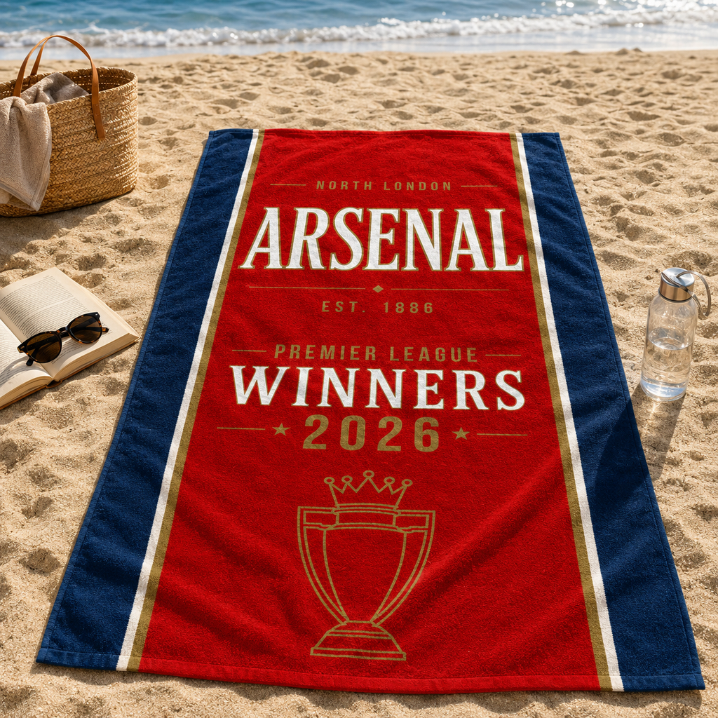 Arsenal League Winners - Quality Beach Towel