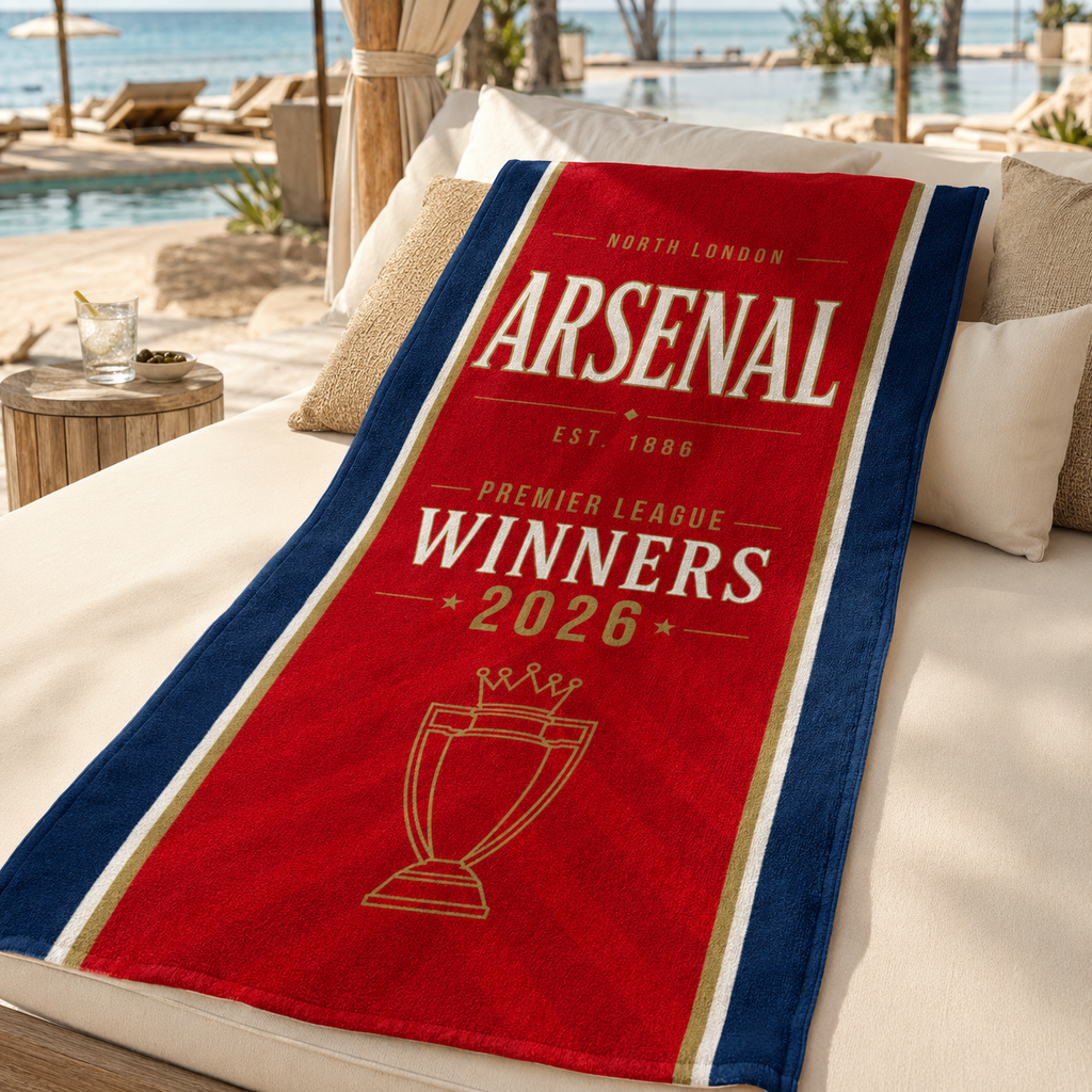 Arsenal League Winners - Quality Beach Towel