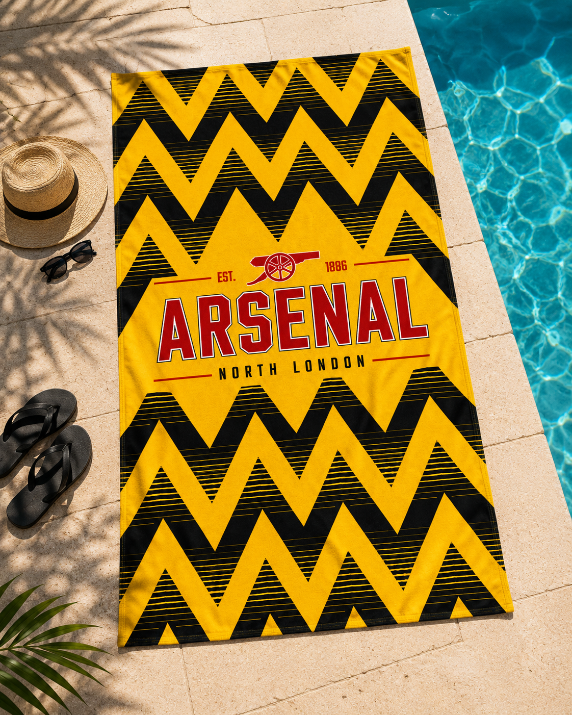 Arsenal Retro Oversized Beach Towel