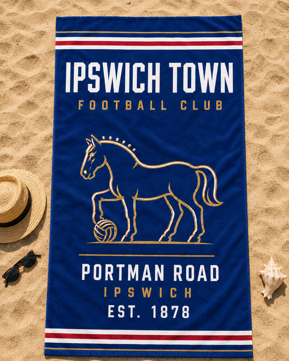 Ipswich Town Football Club Beach Towel