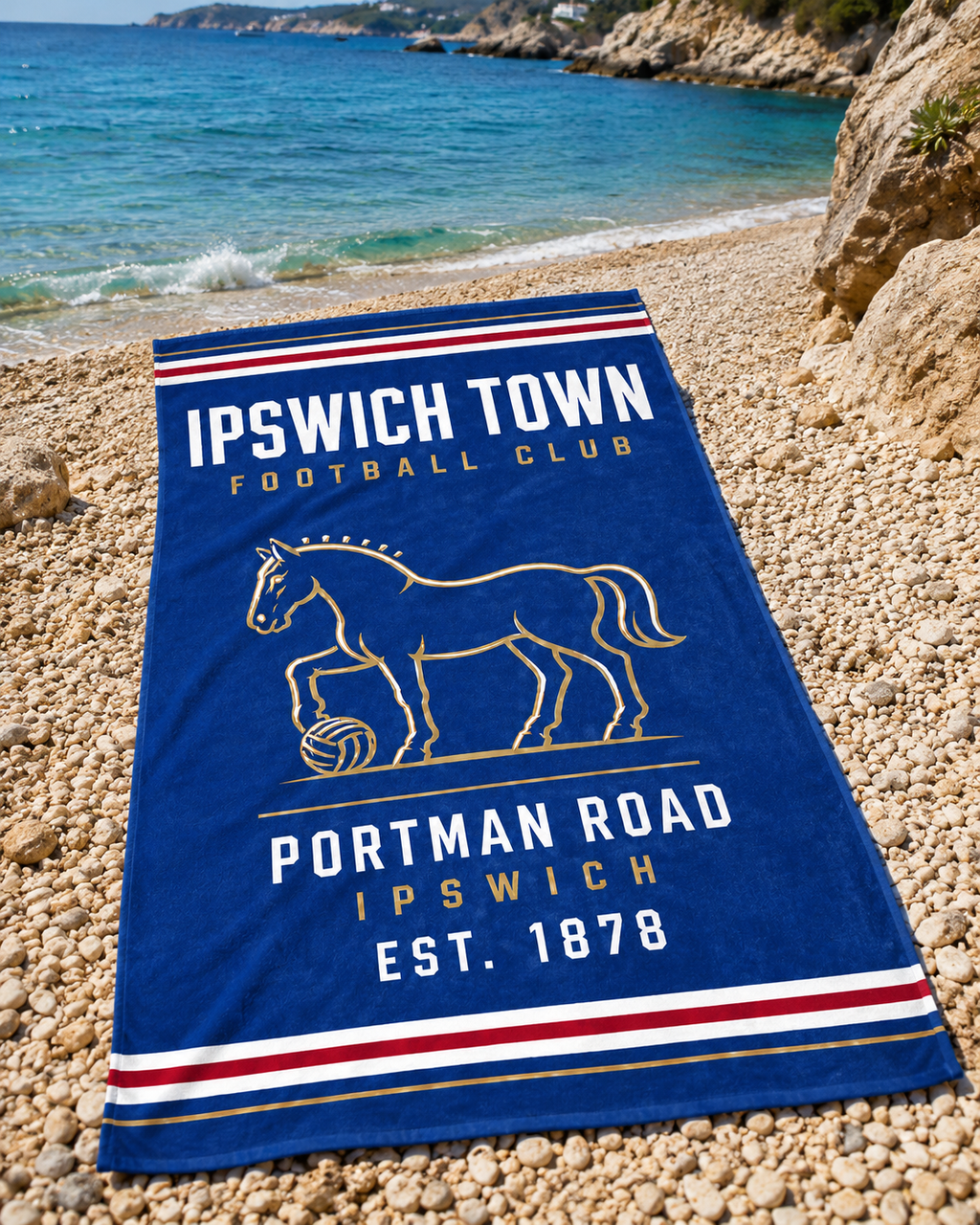Ipswich Town Football Club Beach Towel