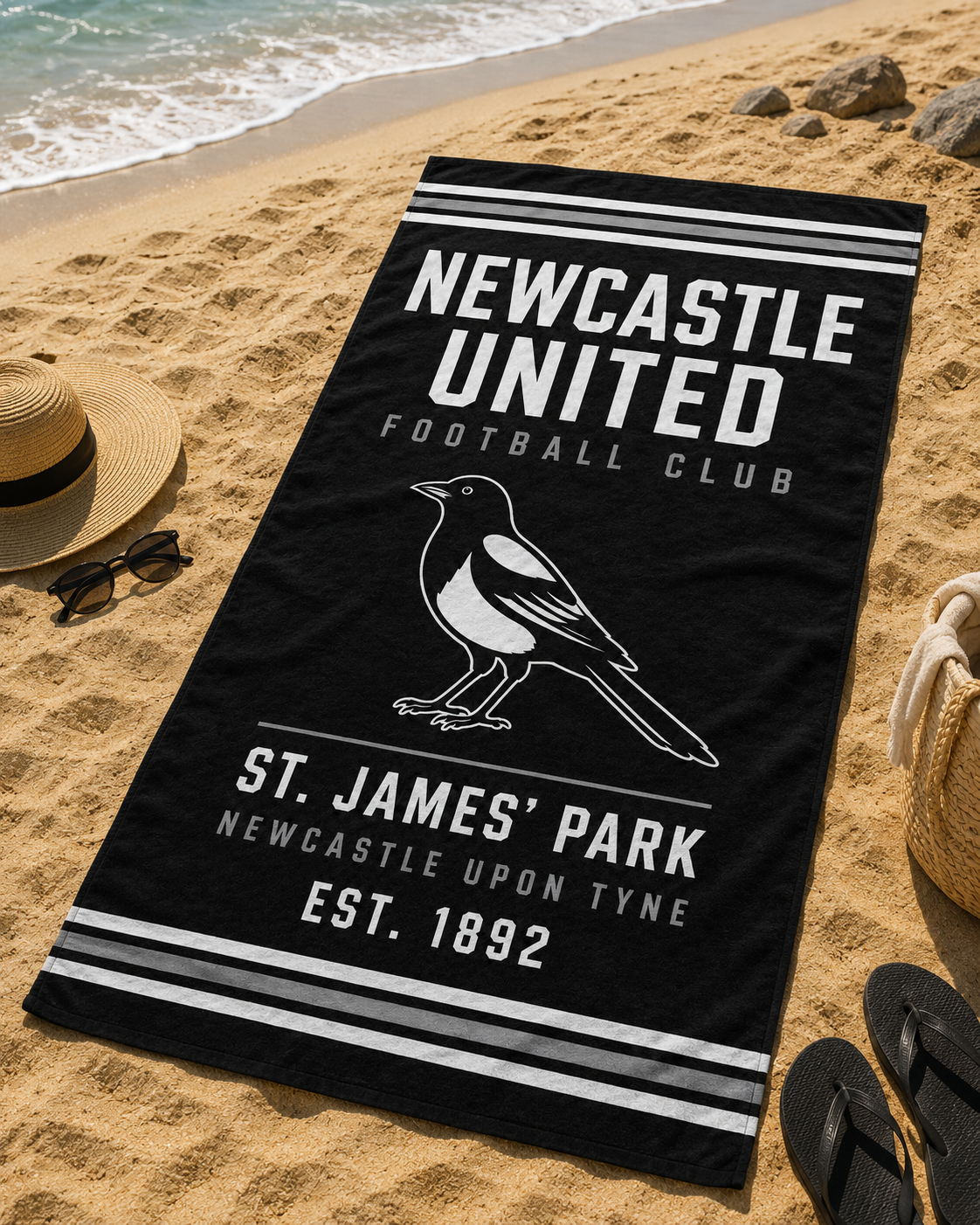 Newcastle Inspired Oversized Beach Towel