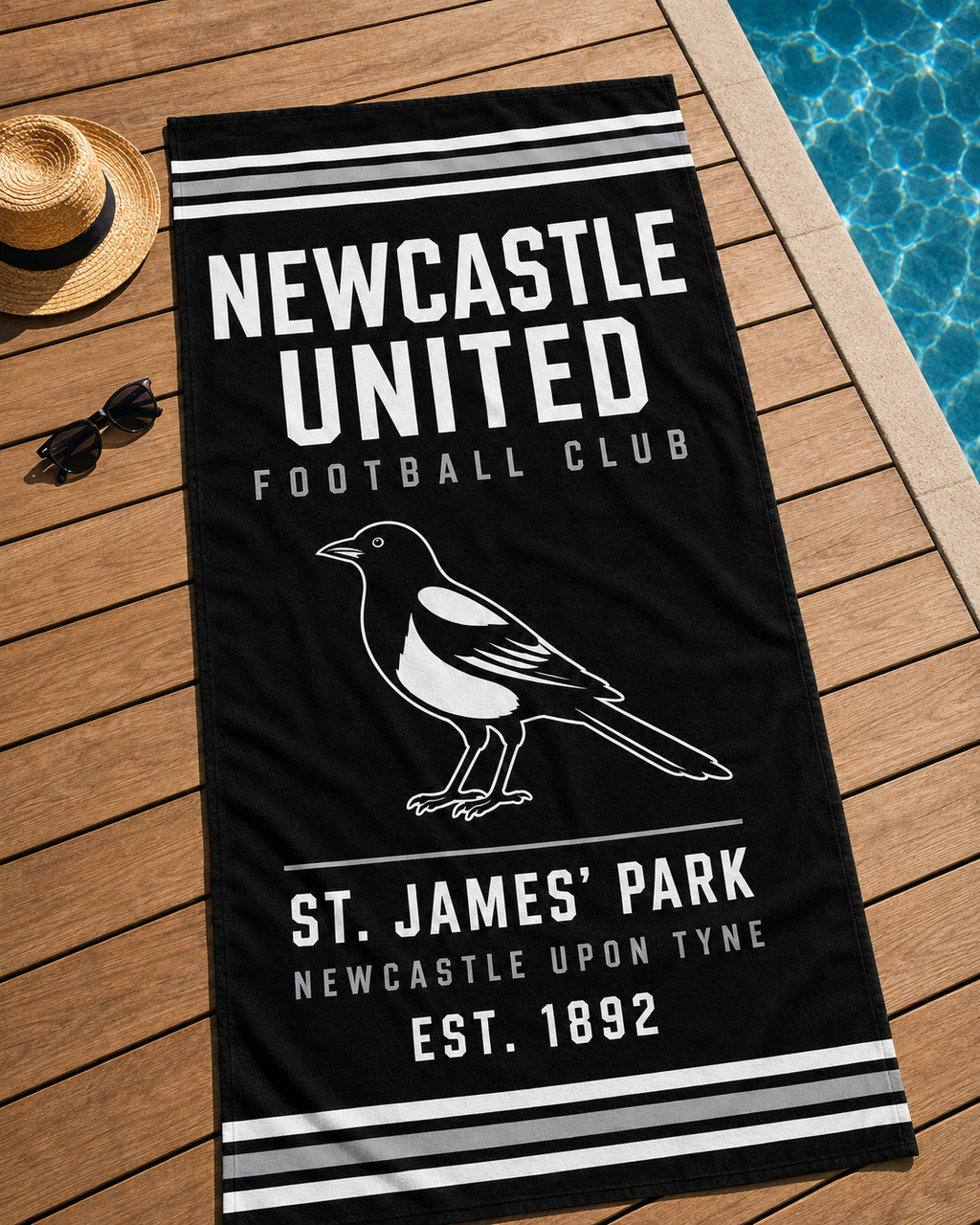 Newcastle Inspired Oversized Beach Towel