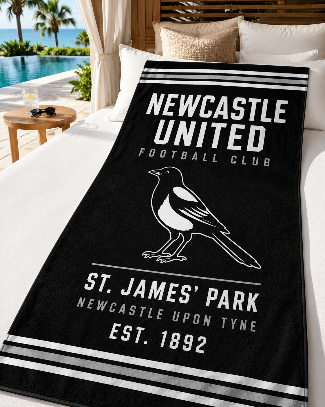 Newcastle Inspired Oversized Beach Towel