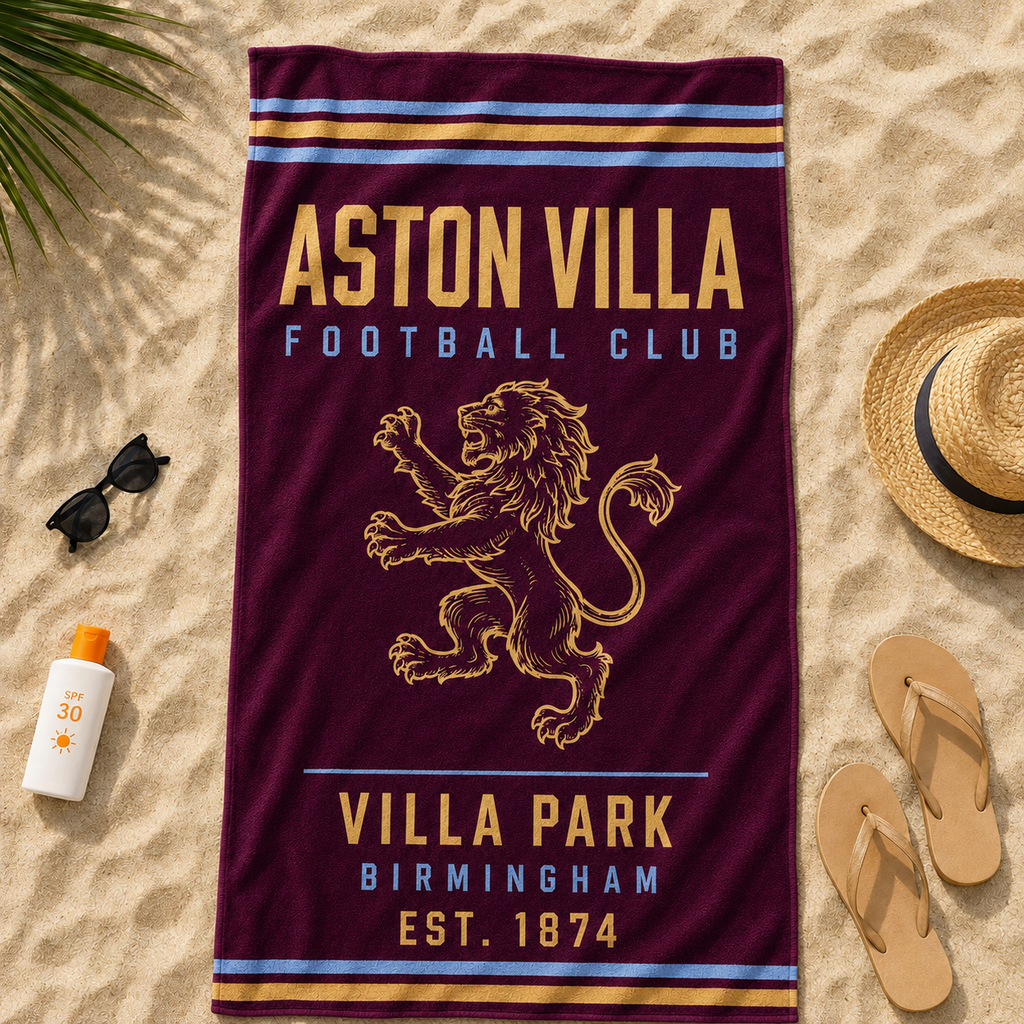 Aston Villa Beach Towel