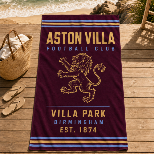 Aston Villa Beach Towel