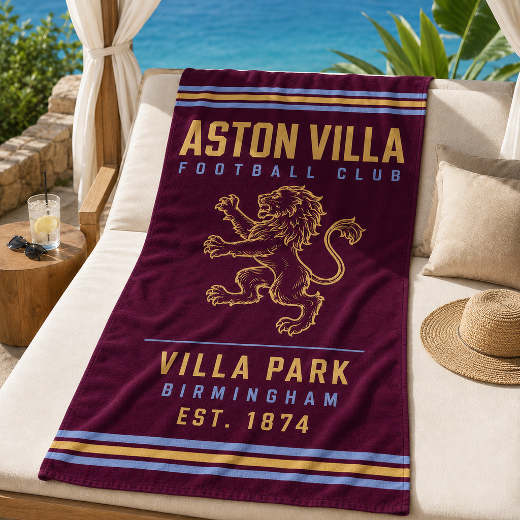 Aston Villa Beach Towel