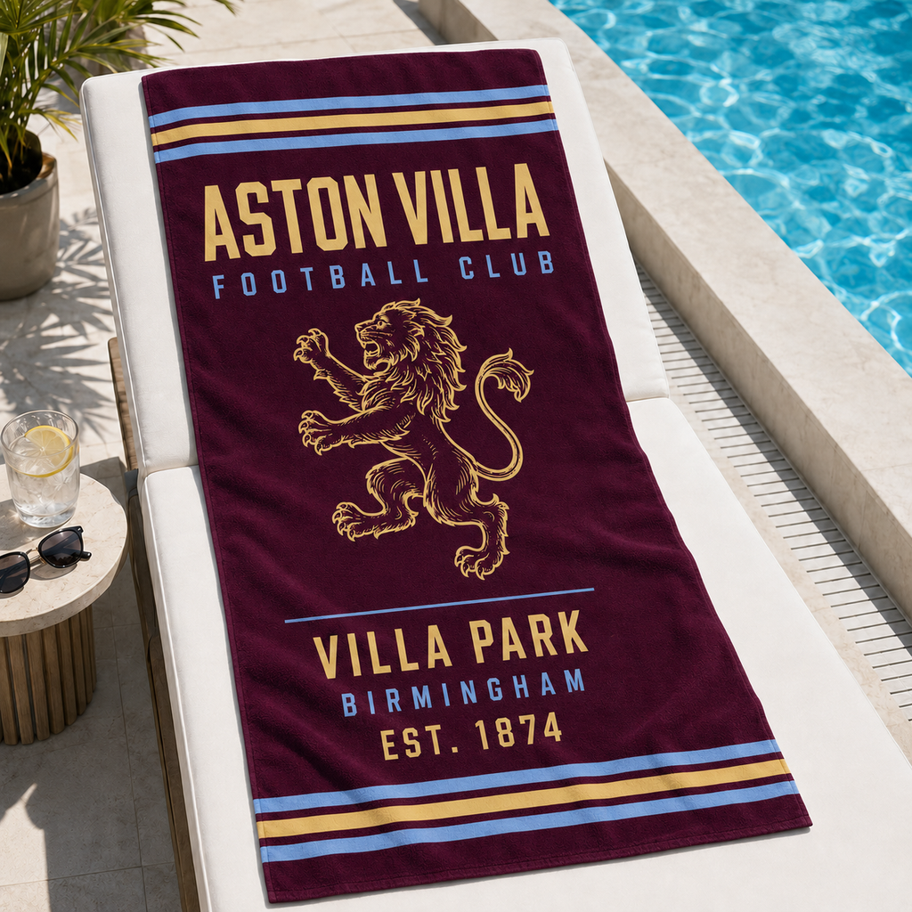 Aston Villa Beach Towel
