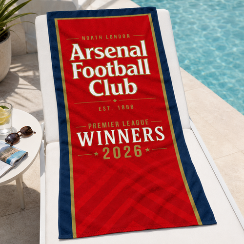 Arsenal Premier League Winners 2026 Beach Towel