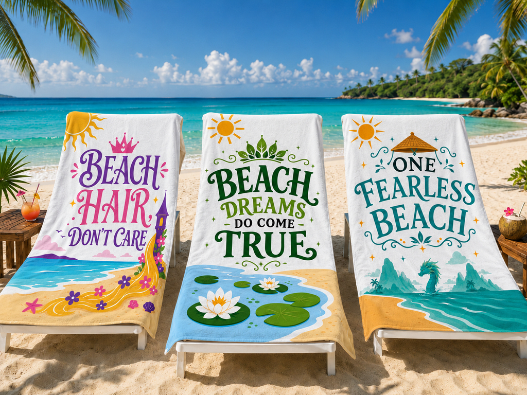 Beach Dreams Do Come True Oversized Beach Towel