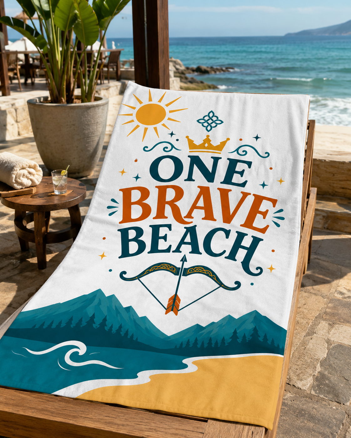 One Brave Beach - Princess Oversized Beach Towel