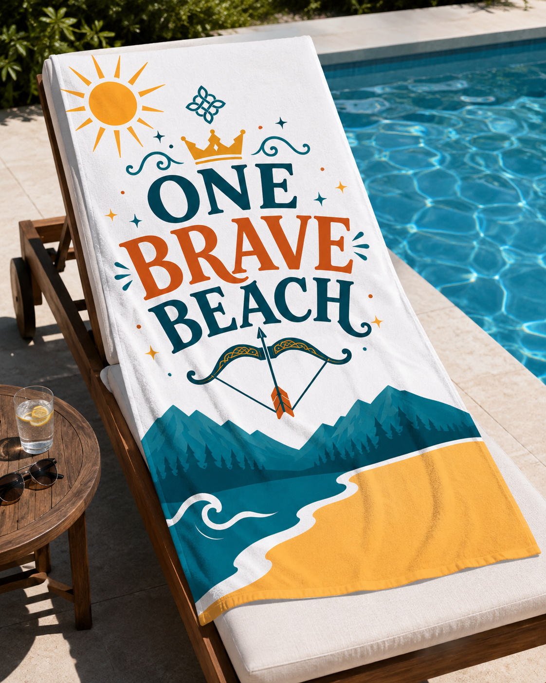 One Brave Beach - Princess Oversized Beach Towel