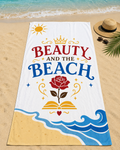 Beauty and the Beach Princess Oversized Beach Towel